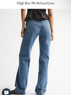 Abercrombie high rise 90s relaxed jeans size 25